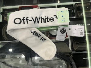 오프화이트 애로우 테리 양말 OFF - WHITE Arrow terry socks